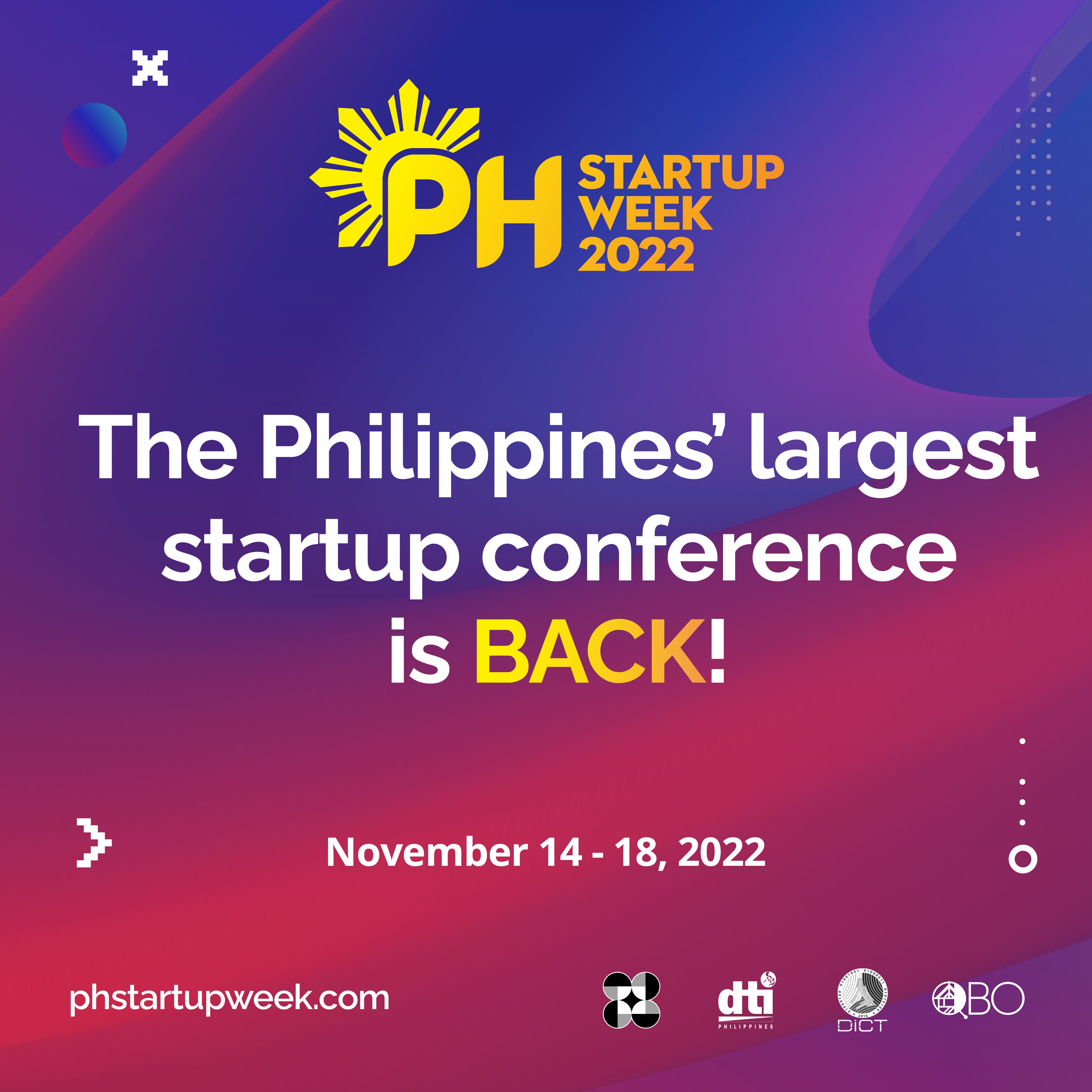 The Philippines' largest startup conference is BACK!