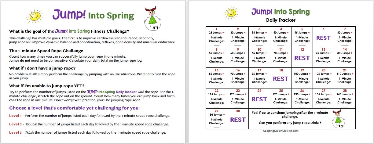 30 day best sale challenge jump rope