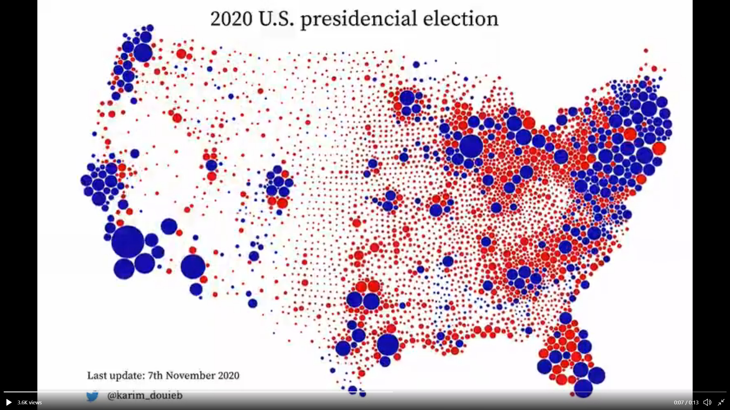 Chart of the Day: Election day map focusing on the people within places 
