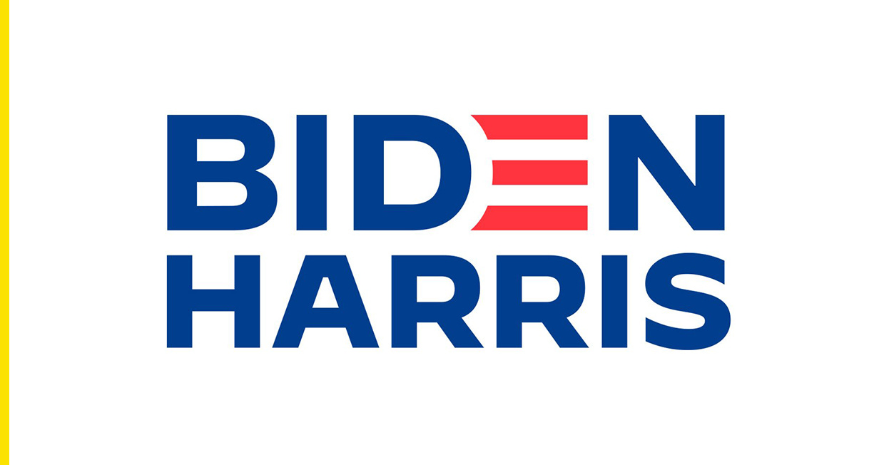 The BidenHarris logo is here YELLO by Hunter Schwarz