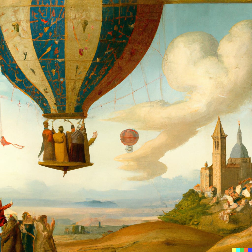 Old hot air balloon deals