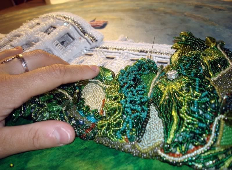 Beaded canvas art online