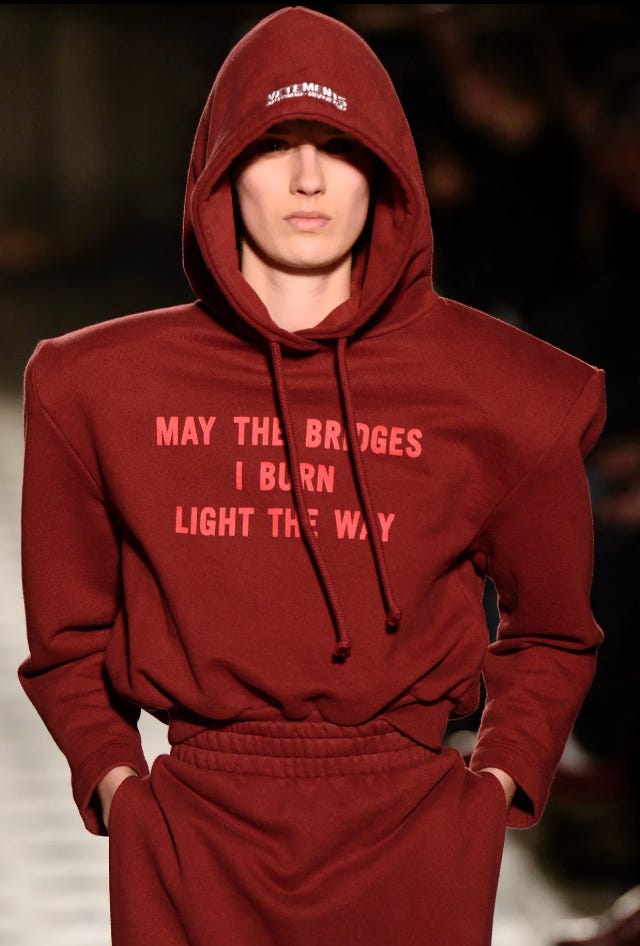 Balenciaga red hoodie 2017 on sale