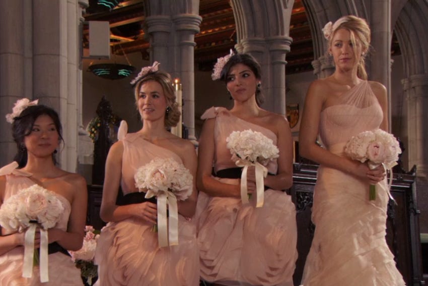 Serena van der woodsen pink dress outlet