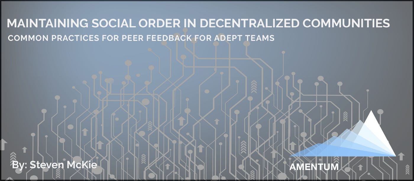 Maintaining Social Order in Decentralized Communities