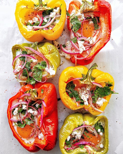 Breakfast Bell Peppers by Carina Wolff good mood food