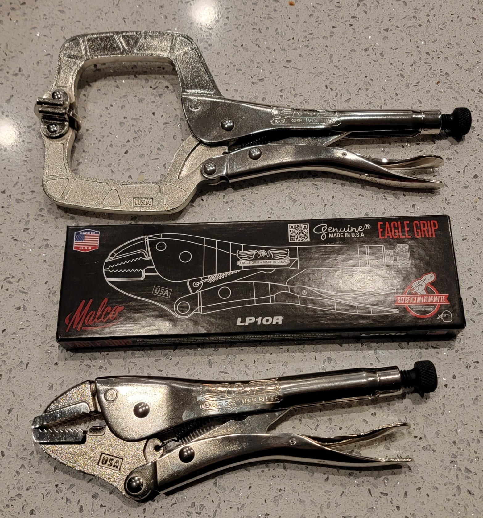 Dewitt vise clearance grips