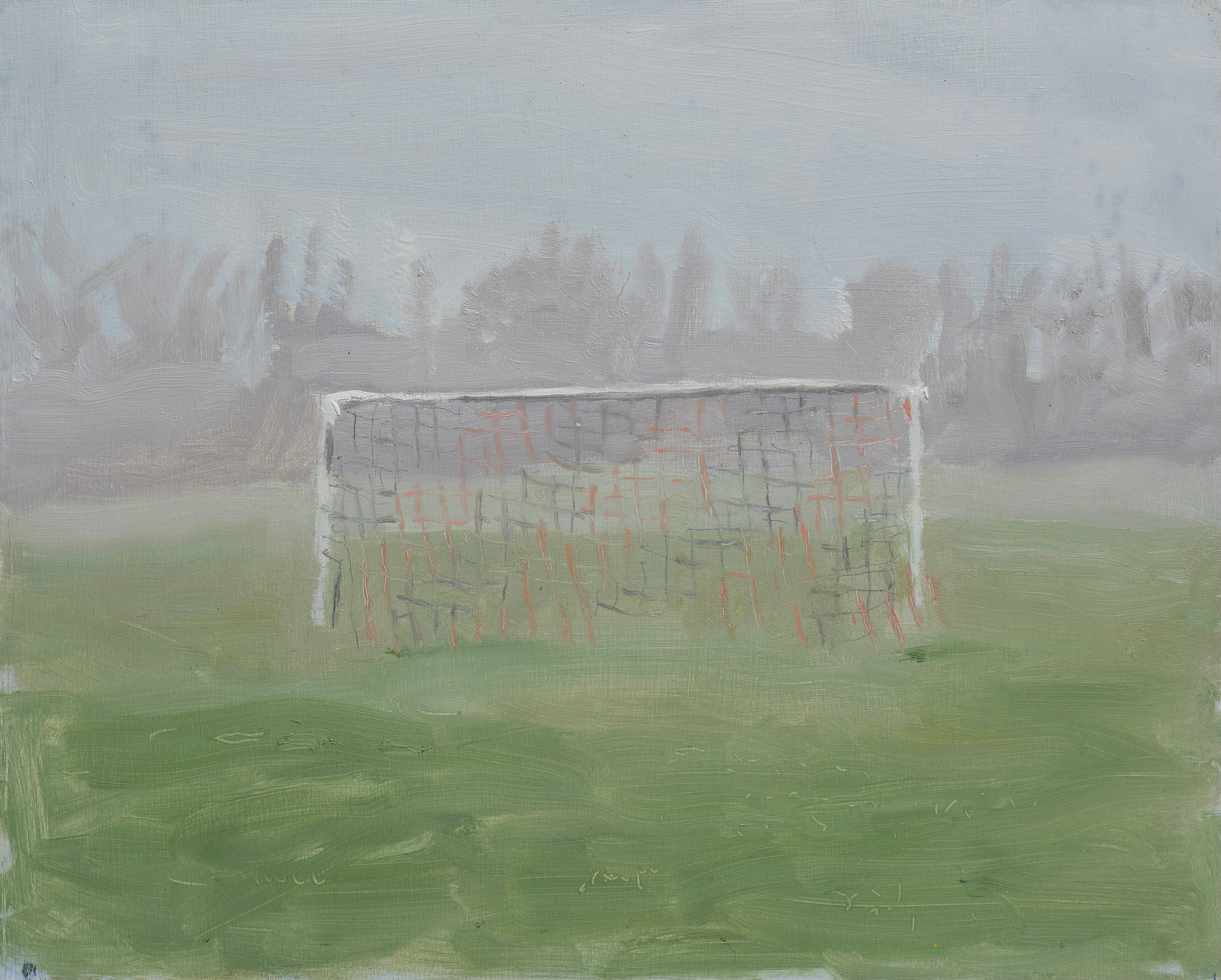 Visiting the Football Art Prize with superstar referee Uriah Rennie