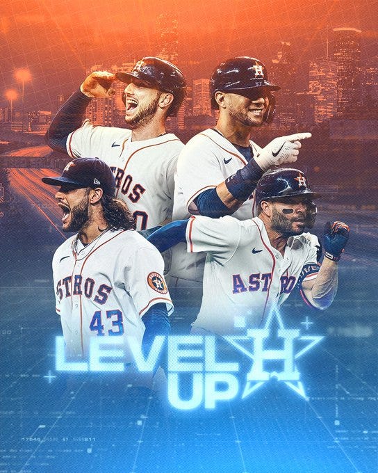 "Level Up" Houston Astros Unveil New Team Slogan, Apparently Just For the H of It