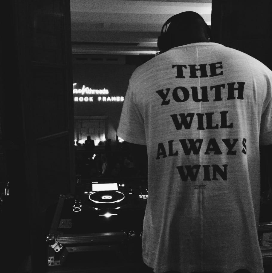 Off white the youth will always win tee cheap