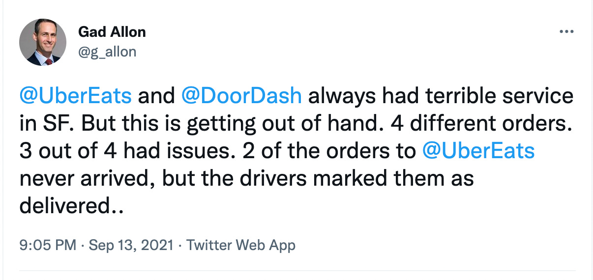 It’s about Time DoorDash to Start Penalizing for Accuracy and Tardiness