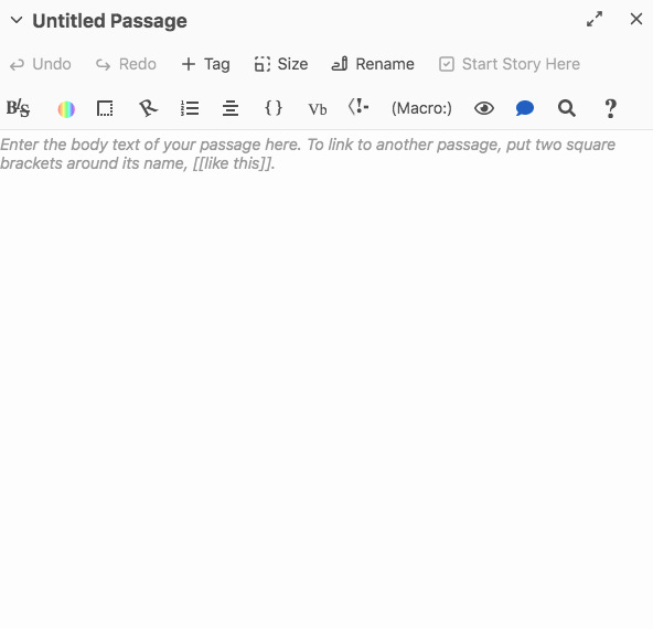 Using Twine as a Game Narrative Engine Getting Started