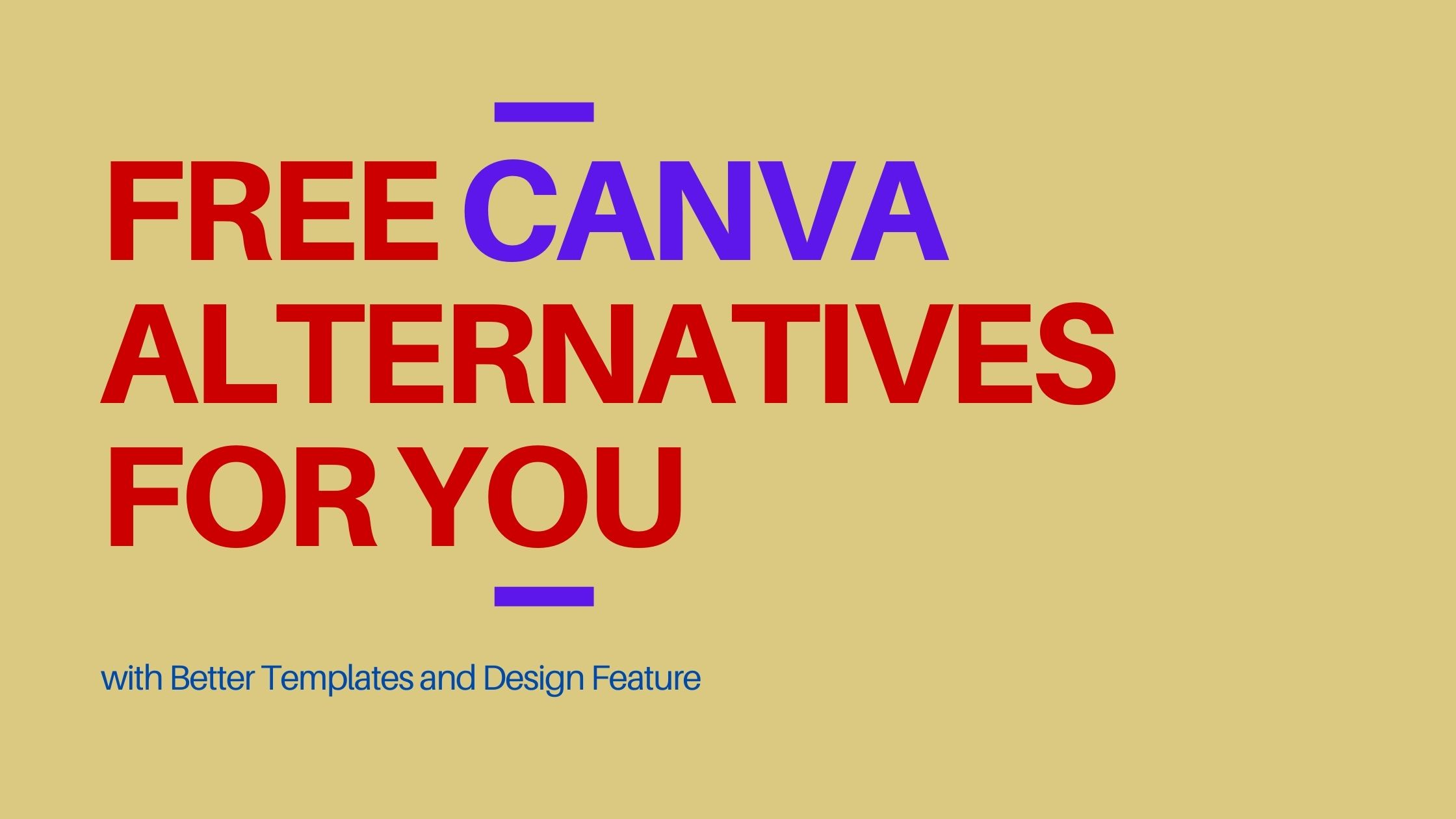 32 Free Canva Alternatives with Better Templates and Design Feature