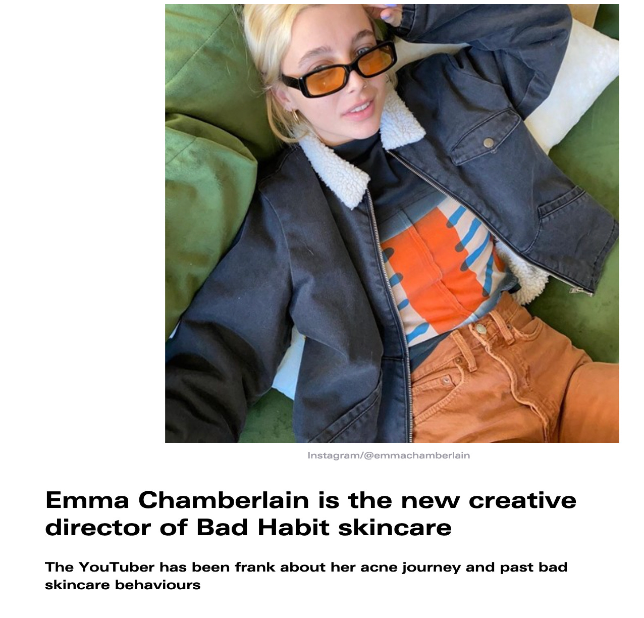 Sherpa jacket discount emma chamberlain