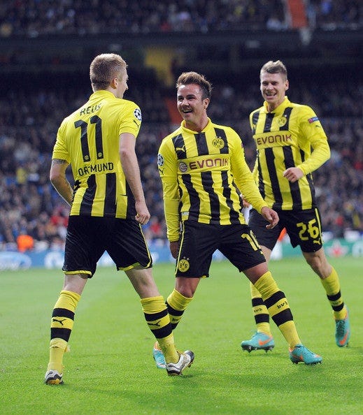 Borussia dortmund champions league kit clearance