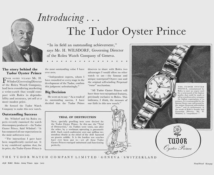 Rolex tudor oyster value shop