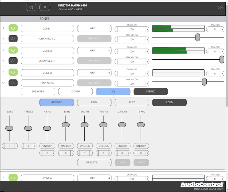 AudioControl Director 2.0 Firmware Improves GUI on NetworkConnected