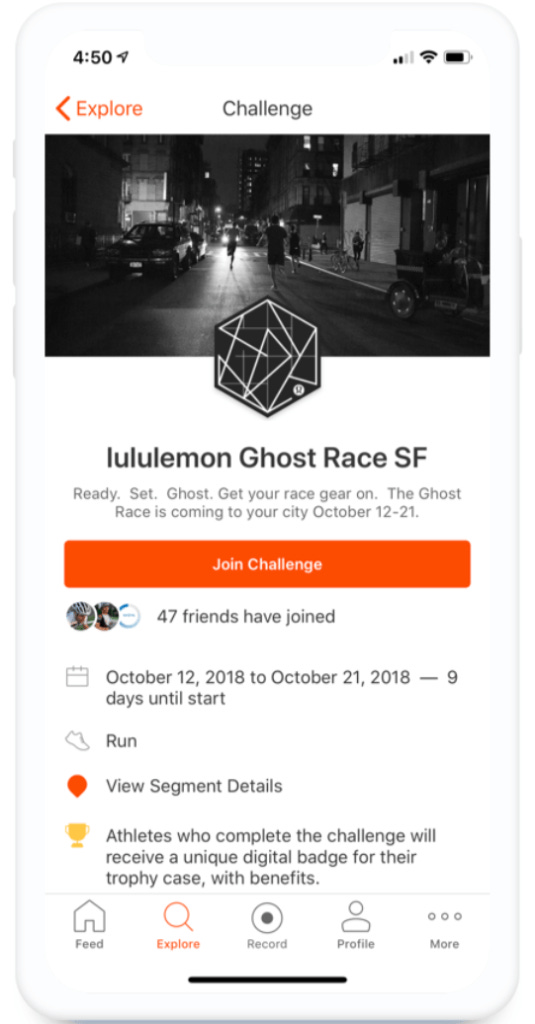 Lululemon strava challenge hot sale
