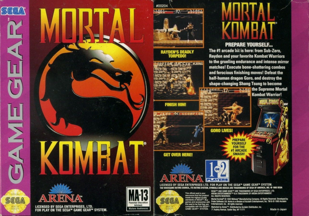 Mortal kombat nintendo nes sale