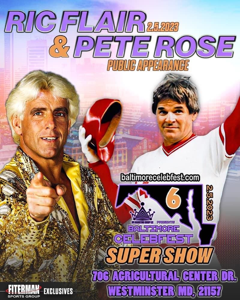 Ric Flair & Pete Rose at Baltimore Celebfest