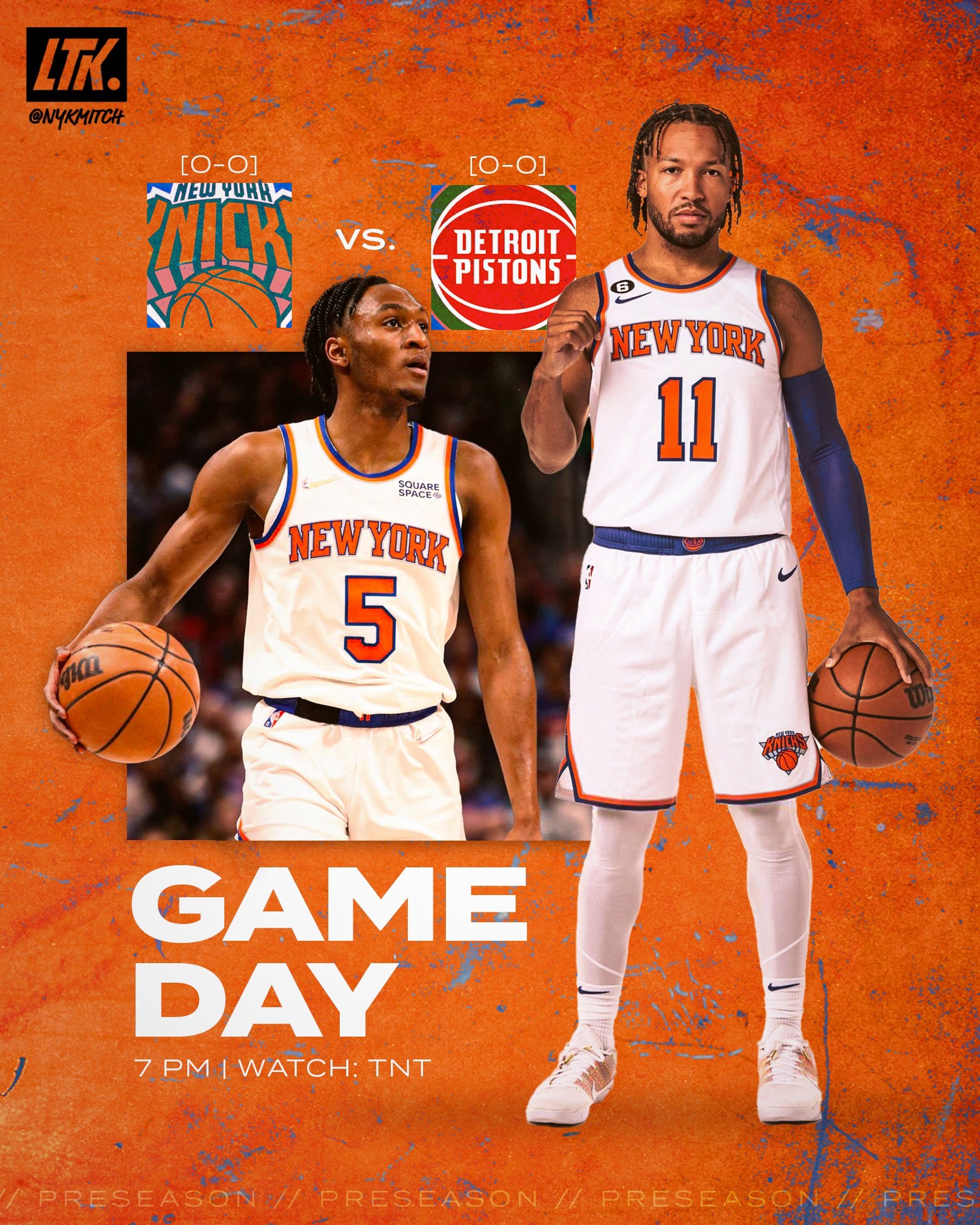 Game Preview New York Knicks vs. Detroit Pistons, October 4th