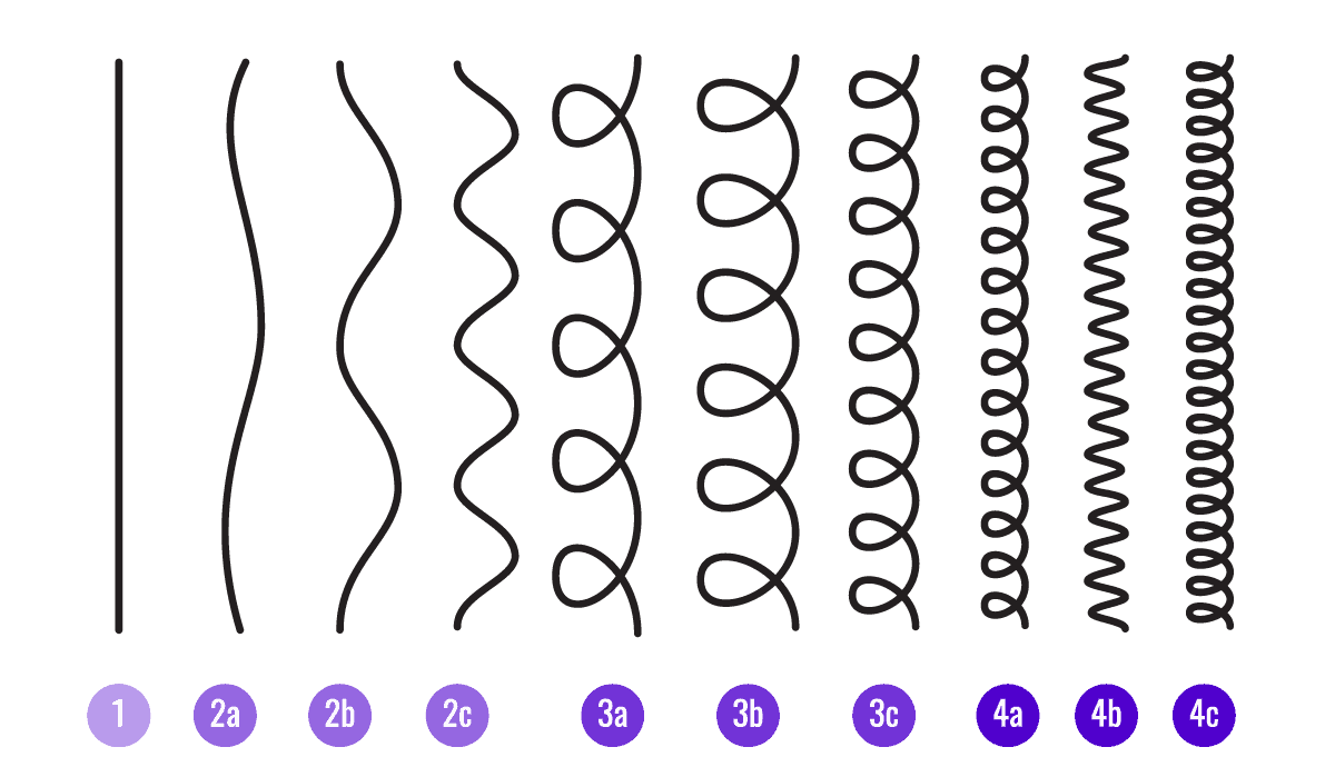 Types of curly hair chart Home Design Ideas