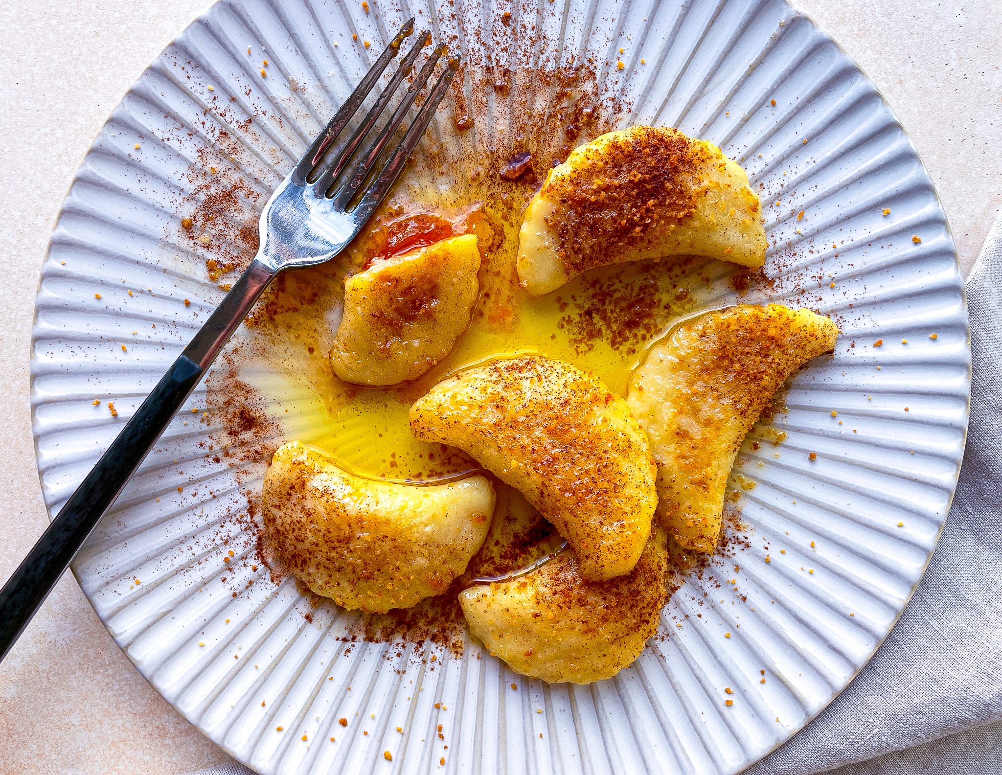 buttery, fried, apricotstuffed gnocchi from 'pasta grannies comfort