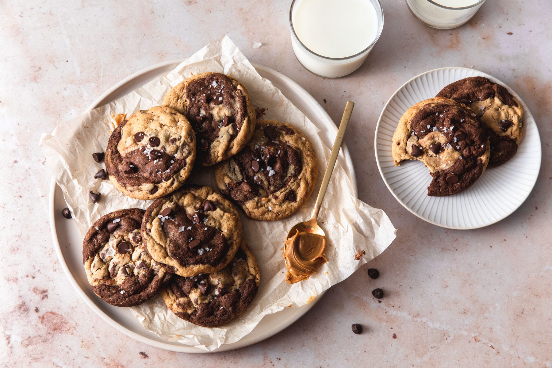 Bake Club+ Chocolate Peanut Butter Marble Cookies