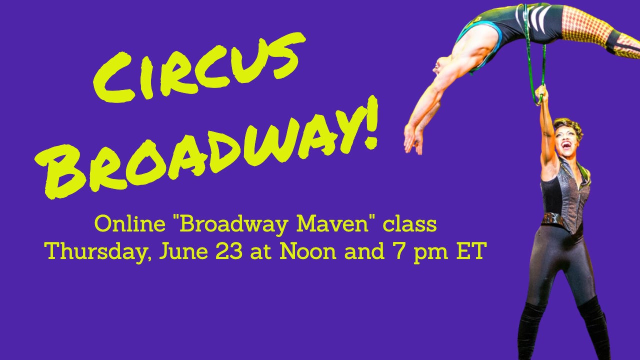 Joining the circus, Broadway-style - by David Benkof