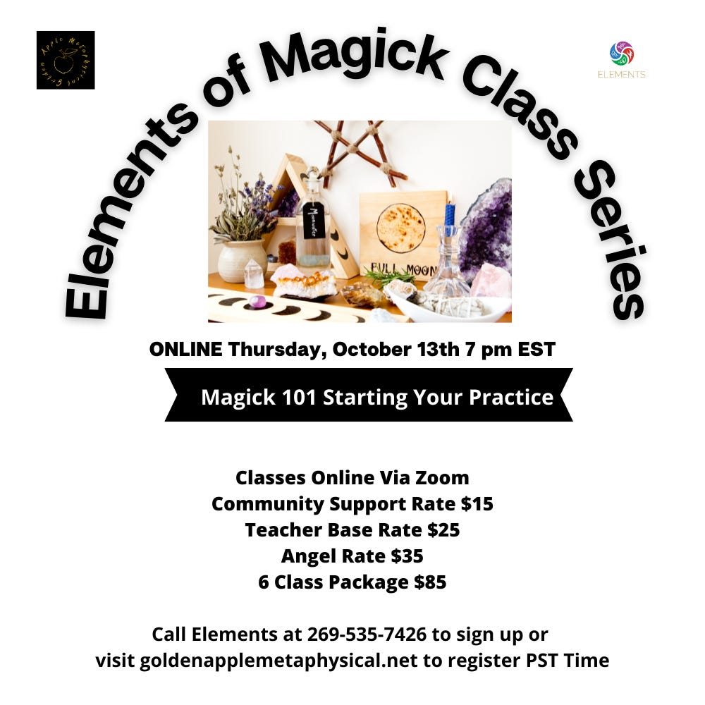Good Magick Elements of Magick: Starting Your Own Practice