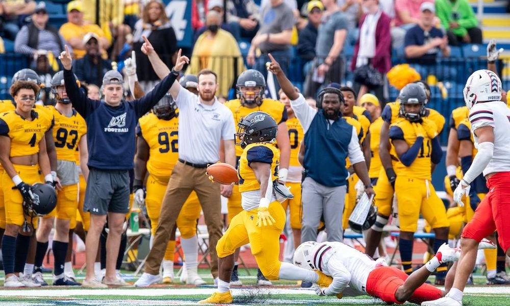 Merrimack college hot sale football