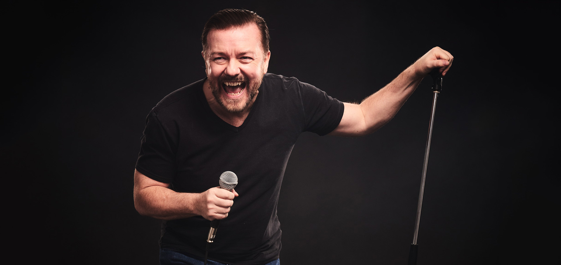 comedy-review-ricky-gervais-s-armageddon-warm-up-gig