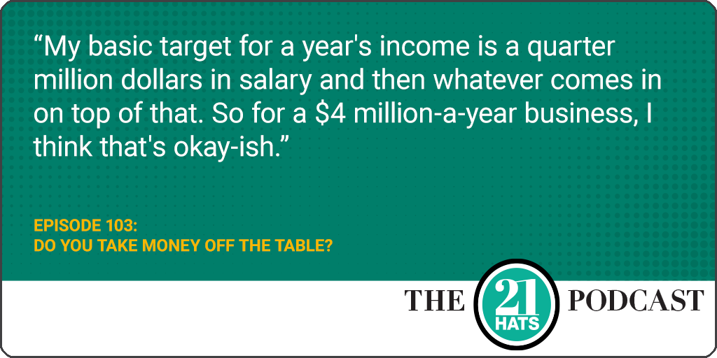 Do You Take Money Off the Table? by Loren Feldman