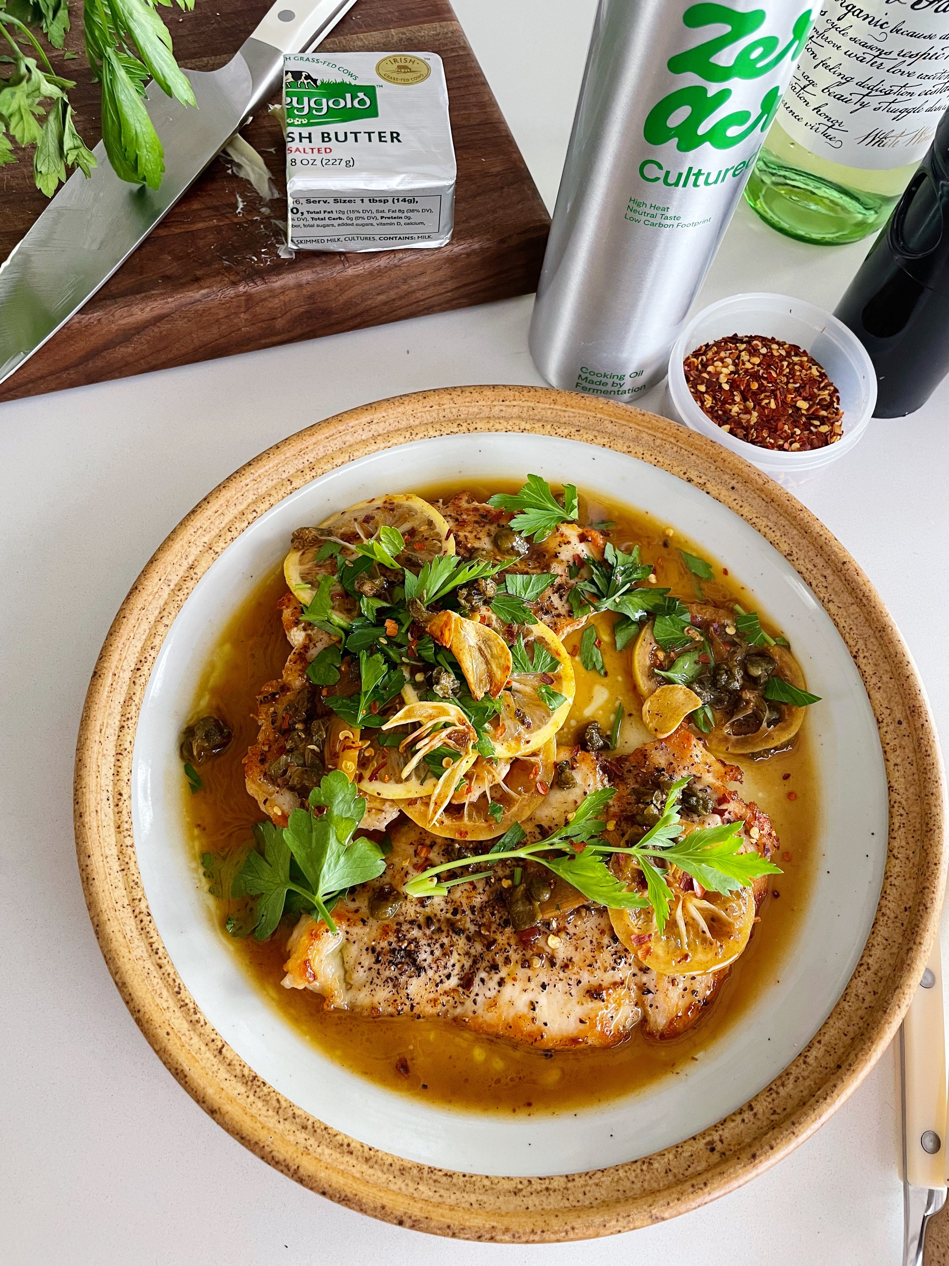spicy chicken piccata by Alison Roman a newsletter