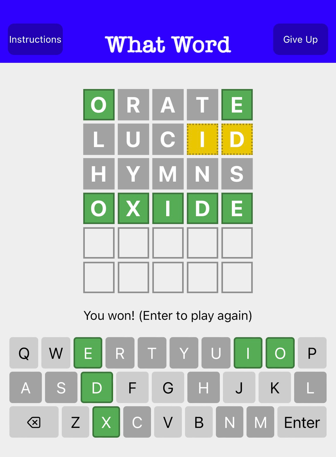 Radio Clues Nymph how to always win at Wordle