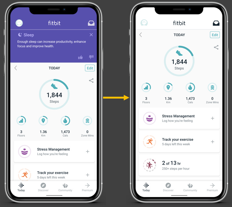 Fitbit picture clearance with stats