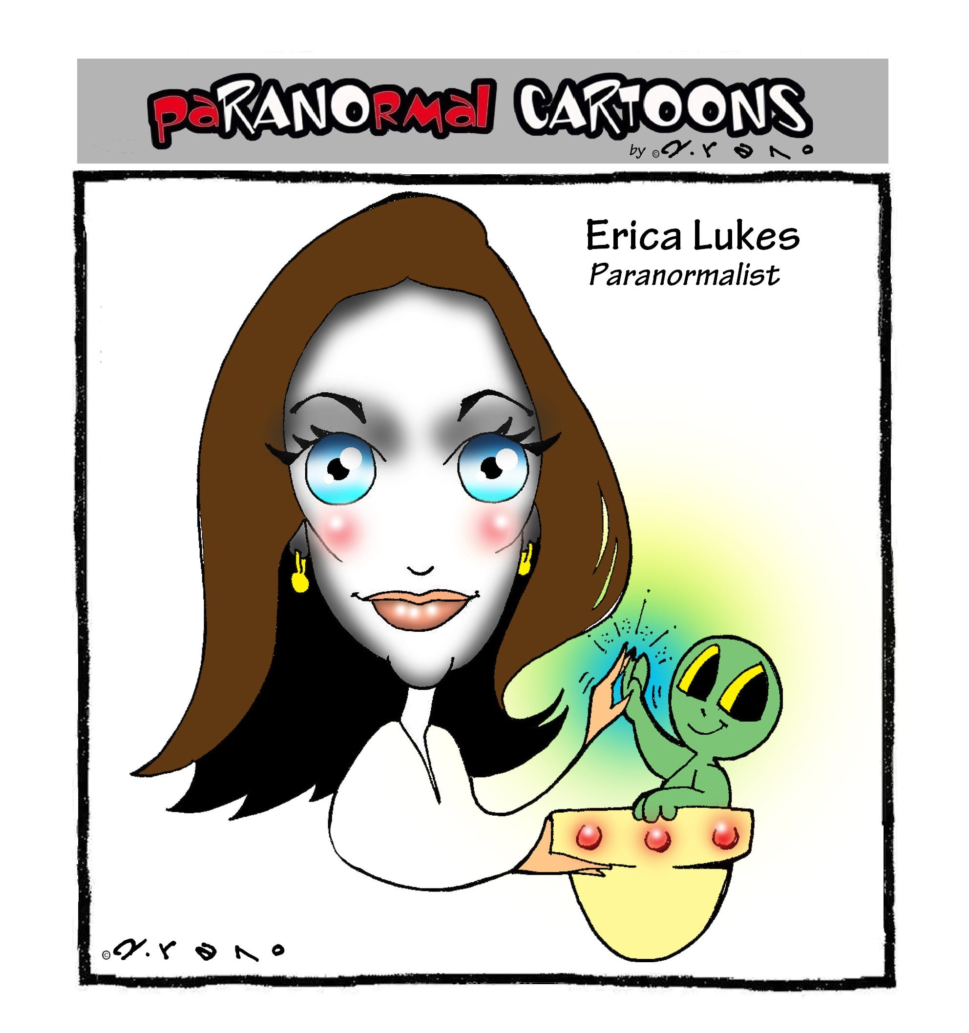 Erica Lukes - by Paranormal Cartoons - paRANOrmalTOONS