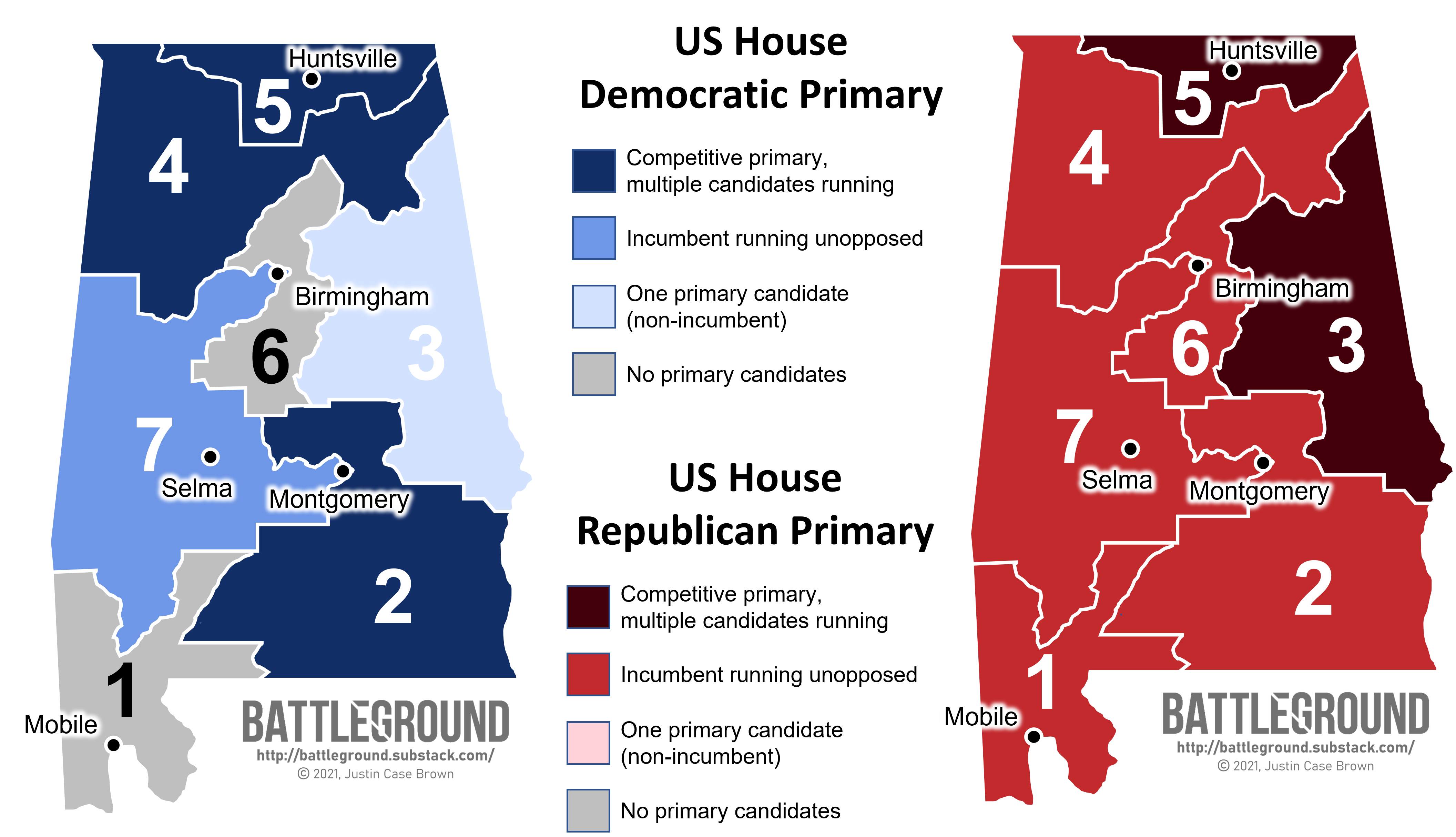 Your Guide to This Week's US House Primaries (AL, AR, GA, MN1, TX runoffs)