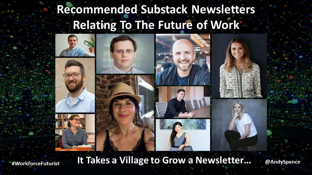 Recommended Substack Newsletters Relating To The Future Of Work