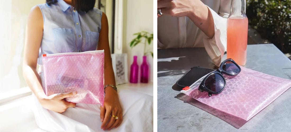 Glossier pink pouch amazon outlet