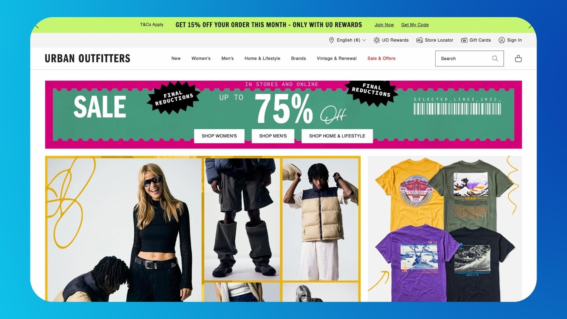 How Would We Personalize Urban Outfitters for Recently Viewed Products