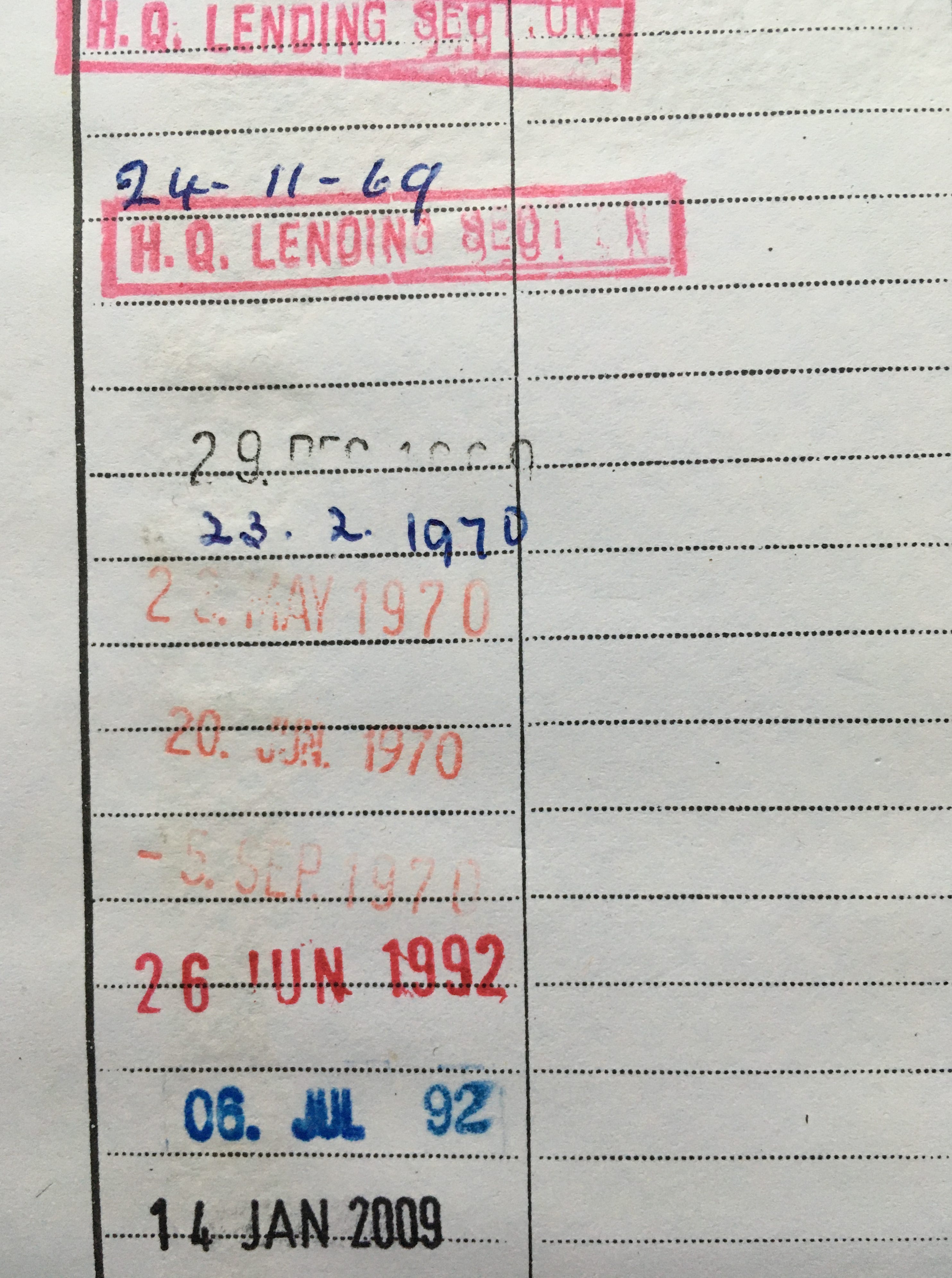 Library stamps by Adam Smyth TEXT!