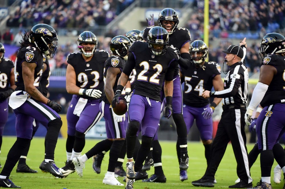 Ravens black jersey purple numbers online