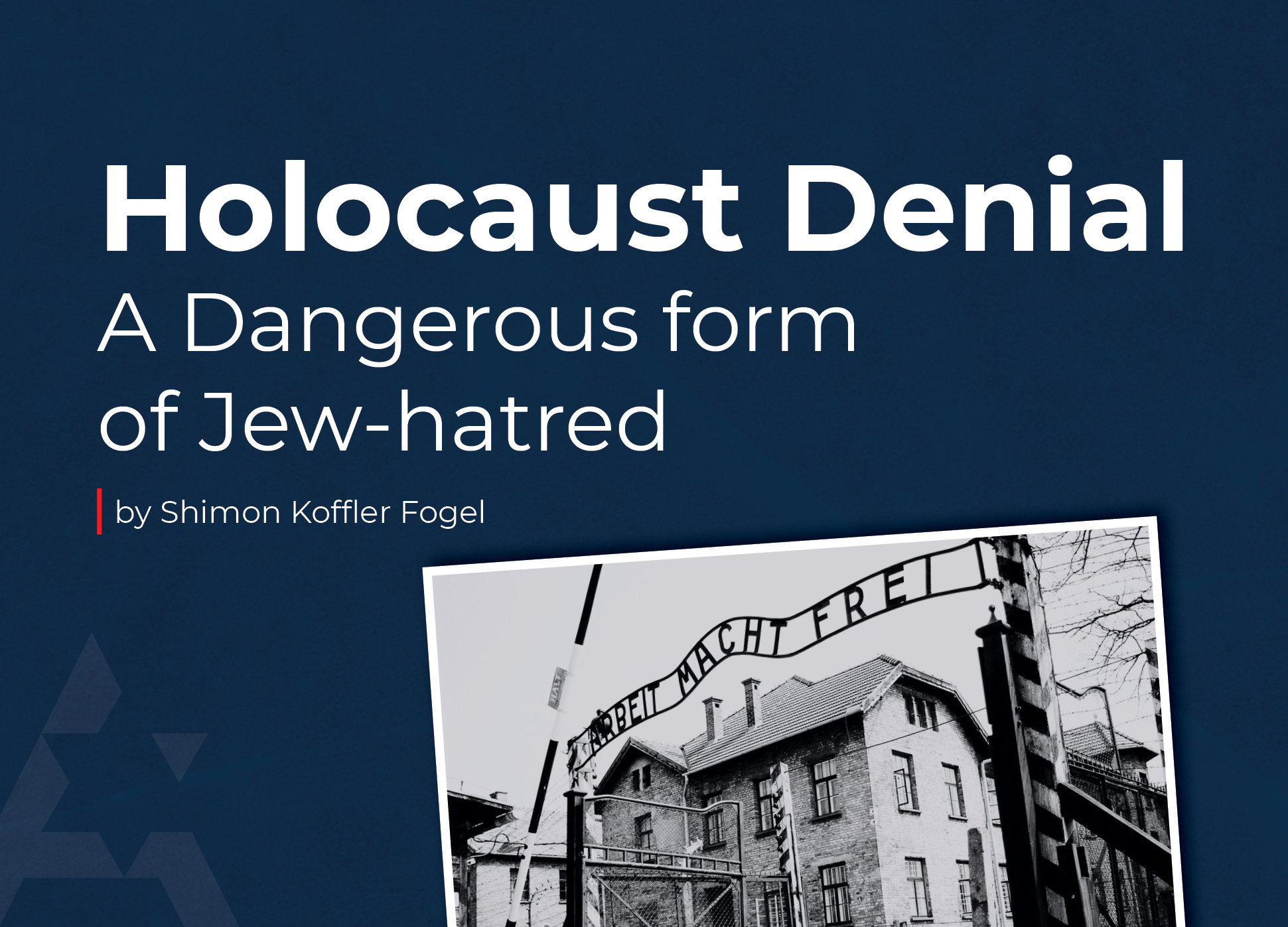 Holocaust Denial A Dangerous form of Jewhatred by CIJA