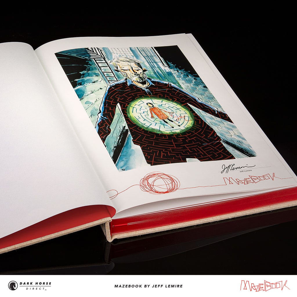 LIMITED EDITION MAZEBOOK HC! by Jeff Lemire
