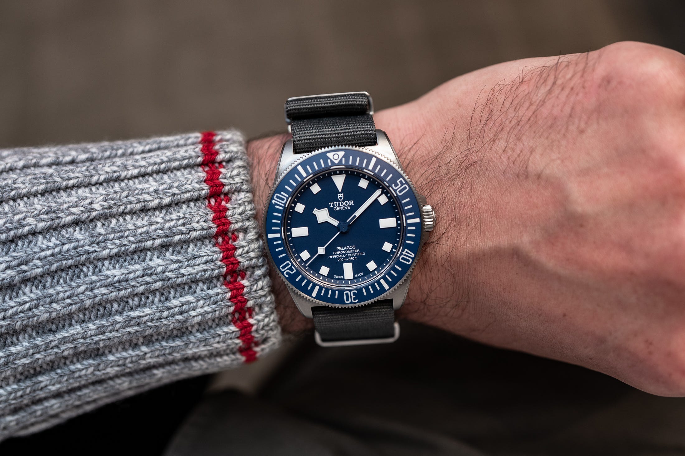 The Grey NATO 170 A Tale Of Two Dive Watches the Pelagos FXD