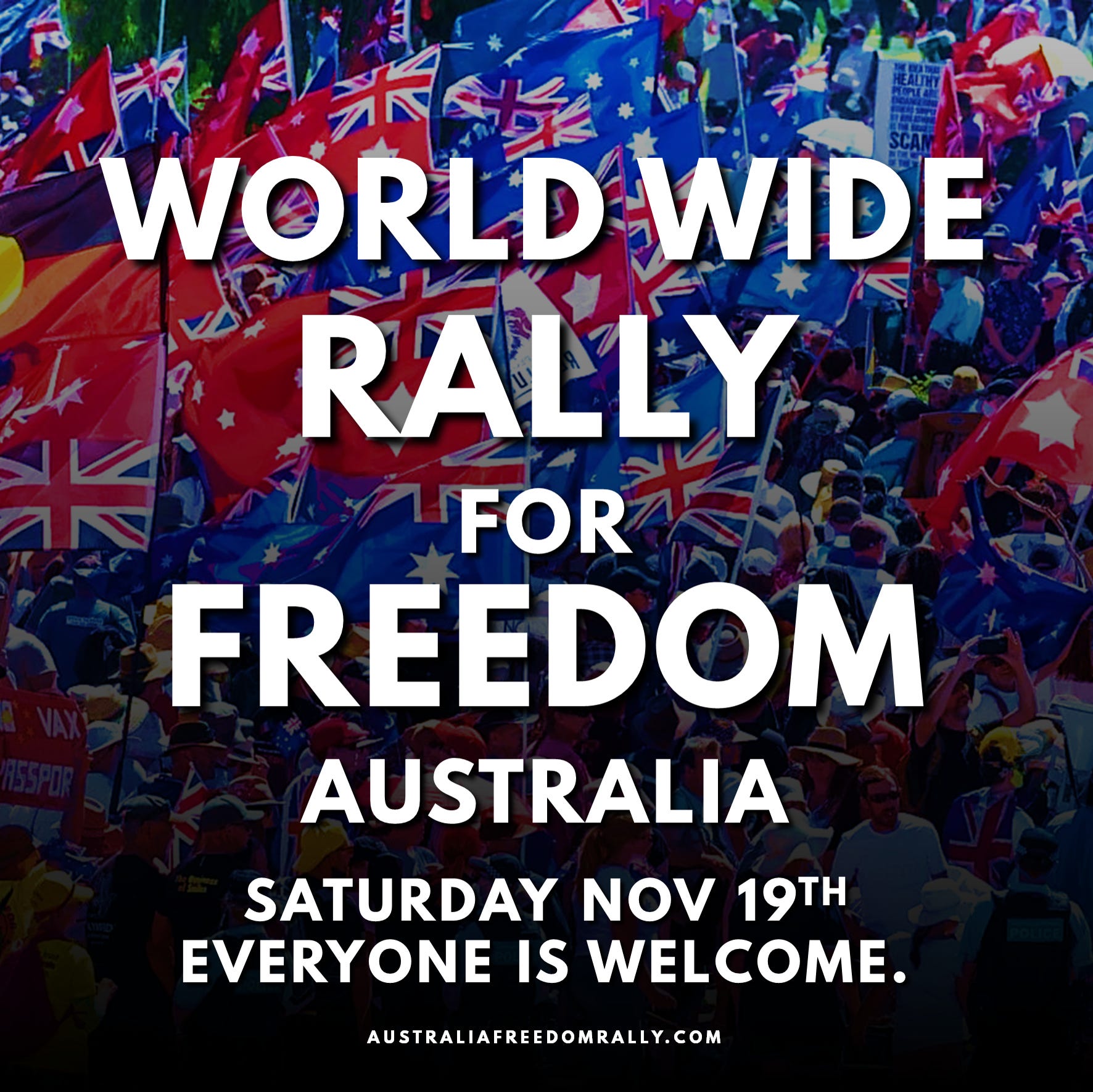 TOMORROW: WORLD WIDE RALLY FOR FREEDOM 10.0
