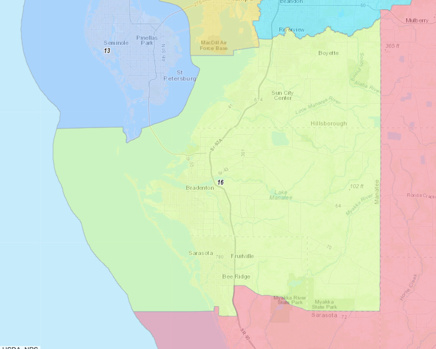 Here's what Manatee County's district in U.S. House could look like