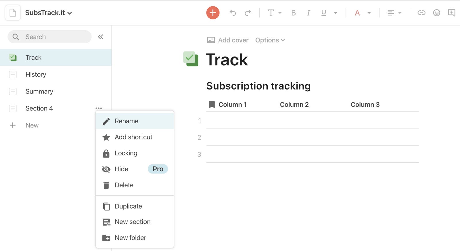 How I built a Subscription Tracker App in Coda.