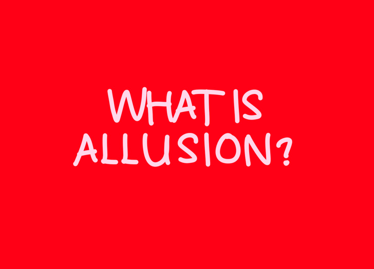 What is Allusion? by Simon Hawkins SIMON ON SONGS